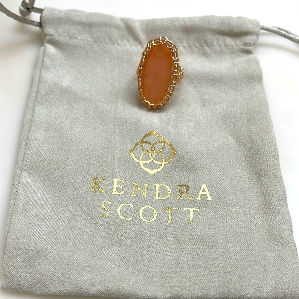 Kendra Scott Gold and Peach Ring